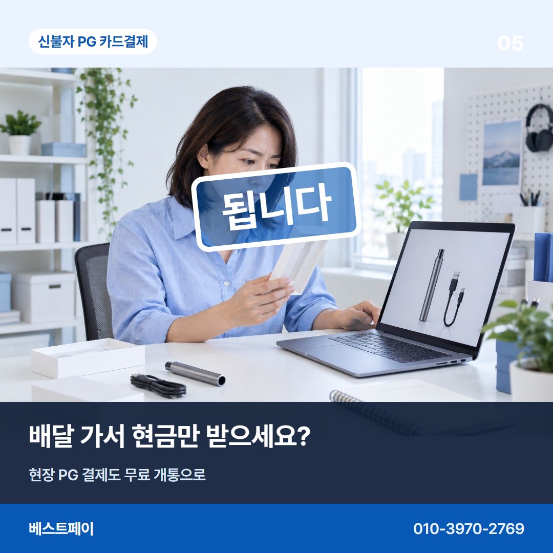 신불자 PG 카드결제 배달 가서 현금만 받으세요? — 됩니다라는 답을 아홉 장에 나눠 담았습니다